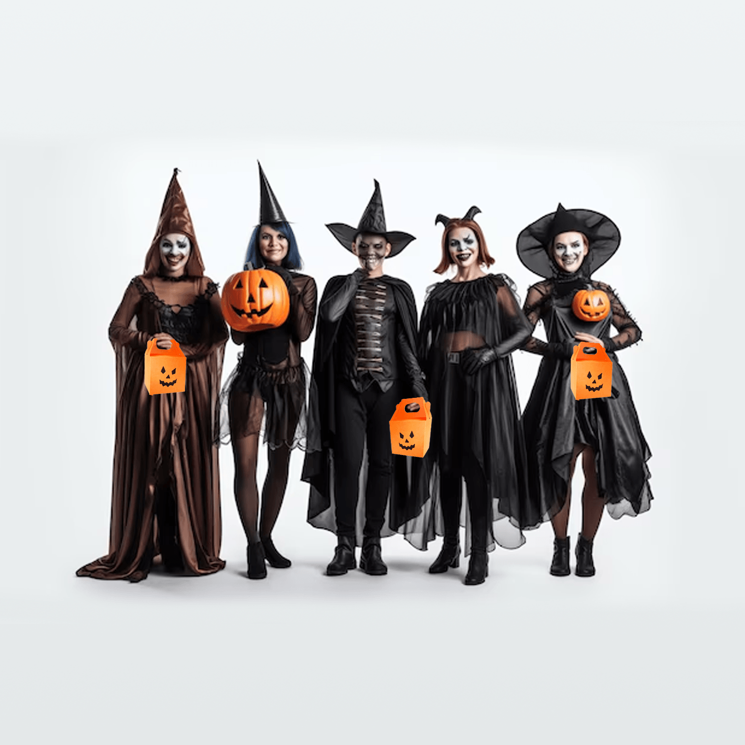 Pumpkin Favor Boxes - 10 x Orange Pumpkin Boxes Trick or Treat Halloween Box Festive & Franchise - Tophatter Daily Deals