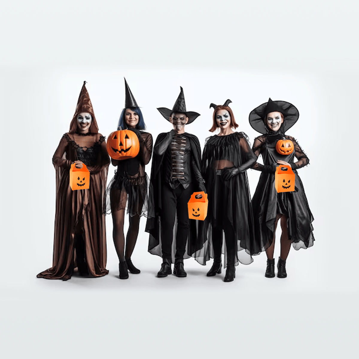 Pumpkin Favor Boxes - 10 x Orange Pumpkin Boxes Trick or Treat Halloween Box Festive & Franchise - Tophatter Daily Deals
