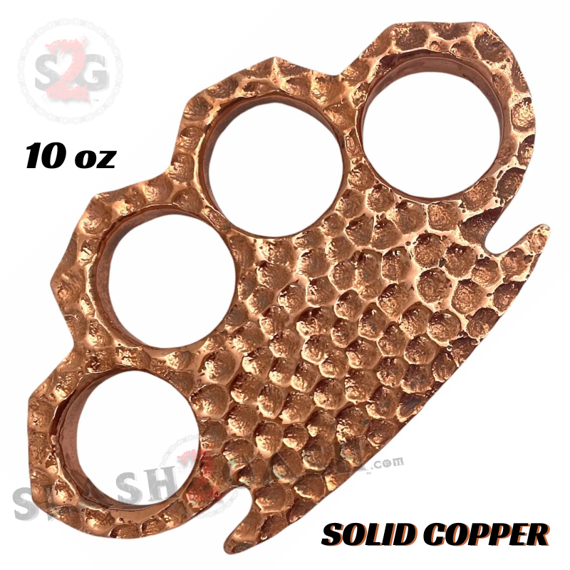 Copper Brass Knuckle Duster Heavy Duty Paper Weight - Hammer Design Belt Buckle - Tophatter Daily Deals