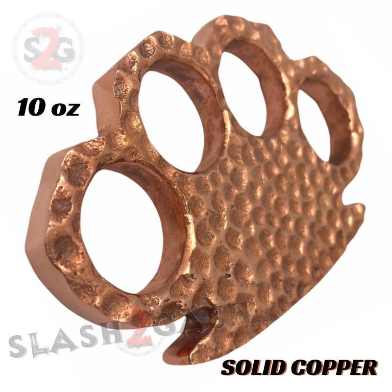 Copper Brass Knuckle Duster Heavy Duty Paper Weight - Hammer Design Belt Buckle - Tophatter Daily Deals