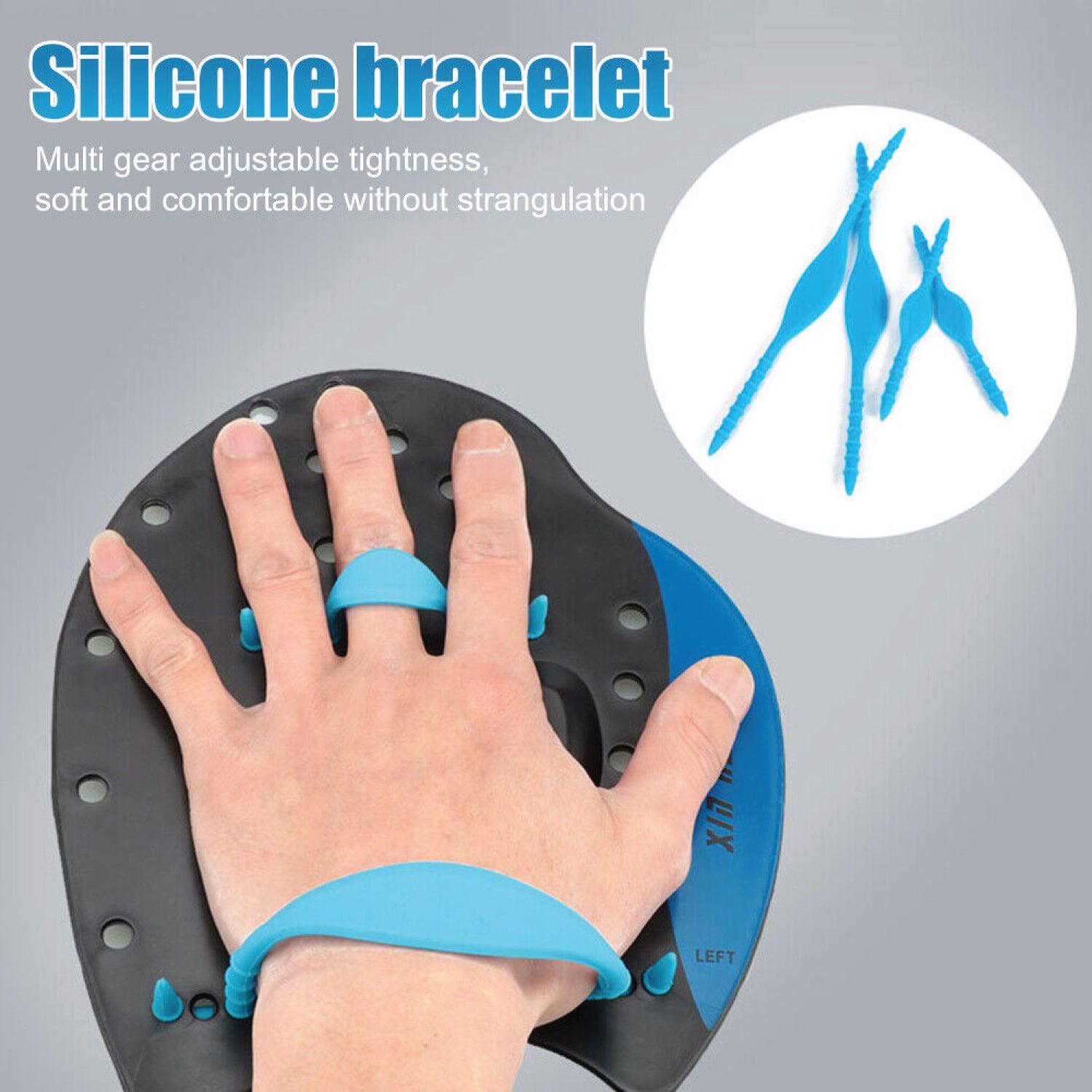 Hand Paddles For Swimming - Pro-Series Power Swim Training Paddles Are a Great Swimming Training Aid To Improve Hand Stroke Positioning Summer & Swimming - Tophatter Daily Deals