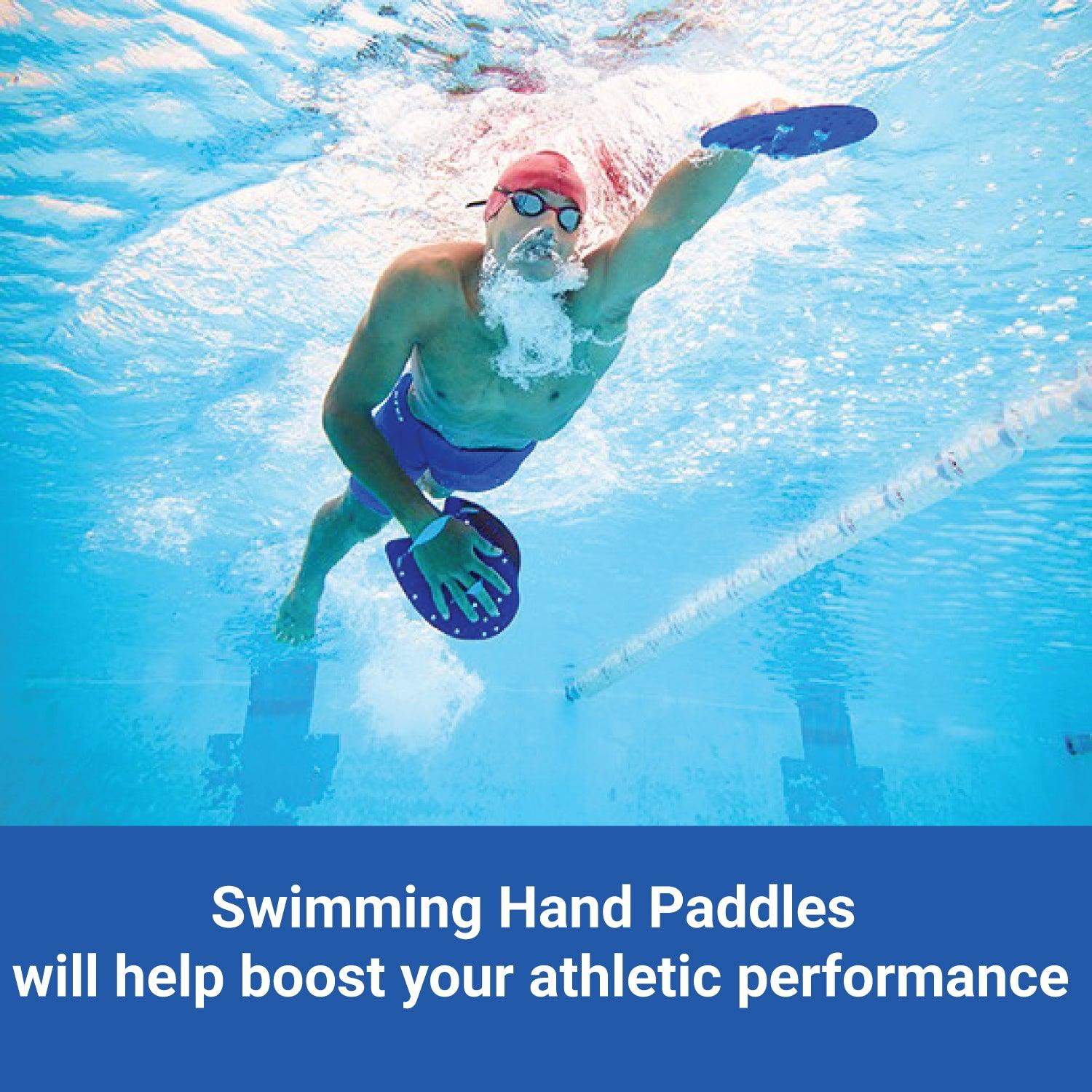 Hand Paddles For Swimming - Pro-Series Power Swim Training Paddles Are a Great Swimming Training Aid To Improve Hand Stroke Positioning Summer & Swimming - Tophatter Daily Deals