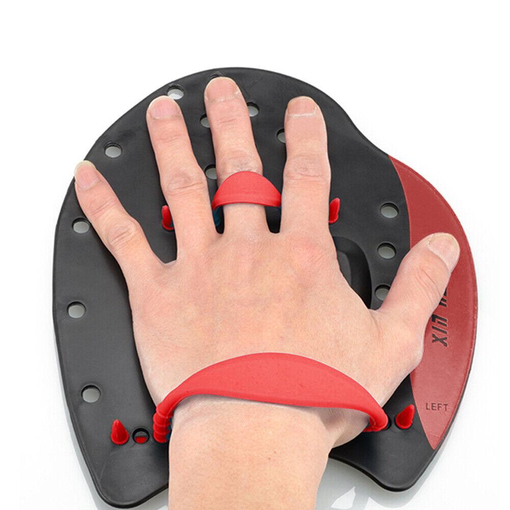 Hand Paddles For Swimming - Pro-Series Power Swim Training Paddles Are a Great Swimming Training Aid To Improve Hand Stroke Positioning Summer & Swimming - Tophatter Daily Deals