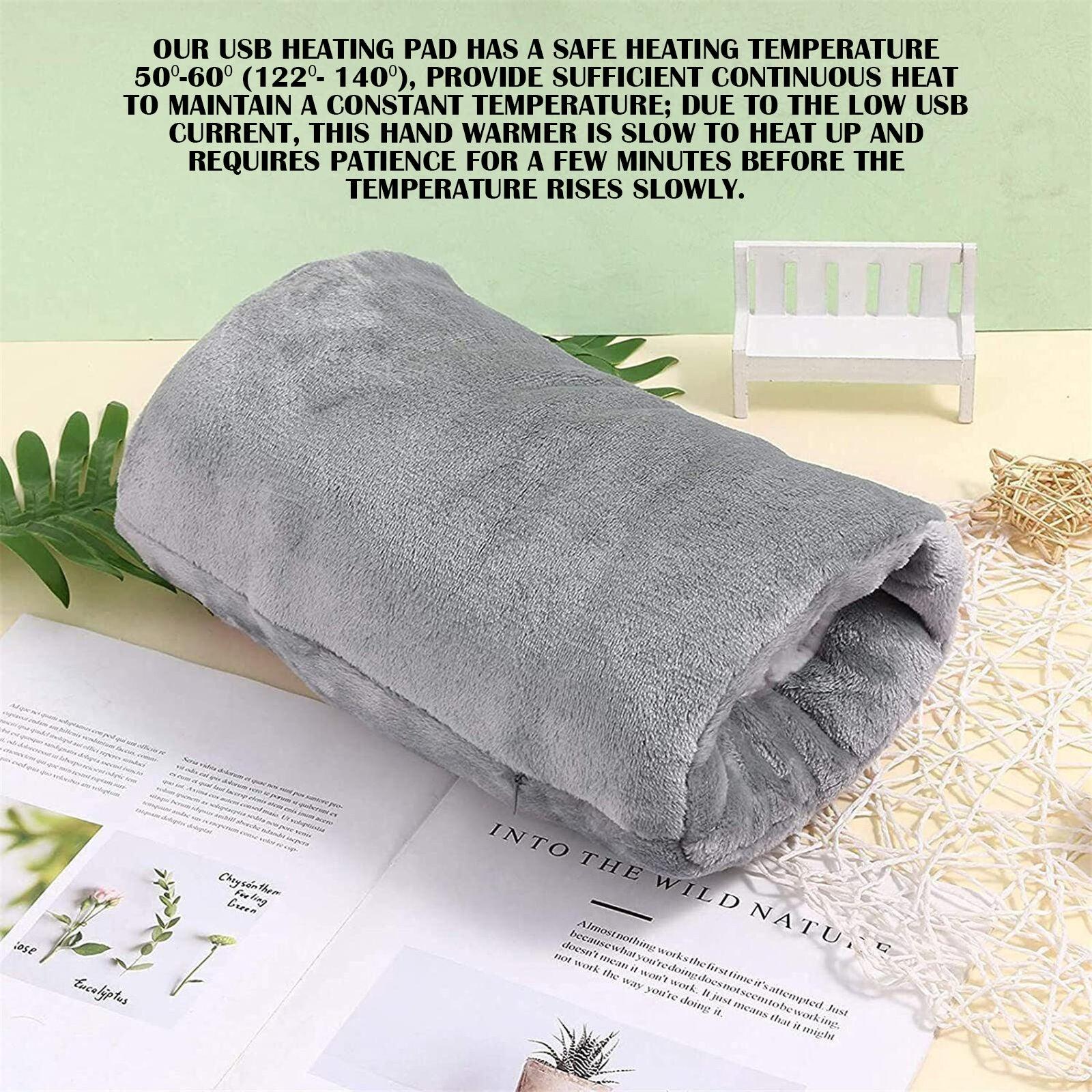 Muffler for Hands - USB Electric Hand Warmer Pouch Winter Hands Heater Bag Velvet Heating Hand Muffs Winter Warm - Tophatter Daily Deals