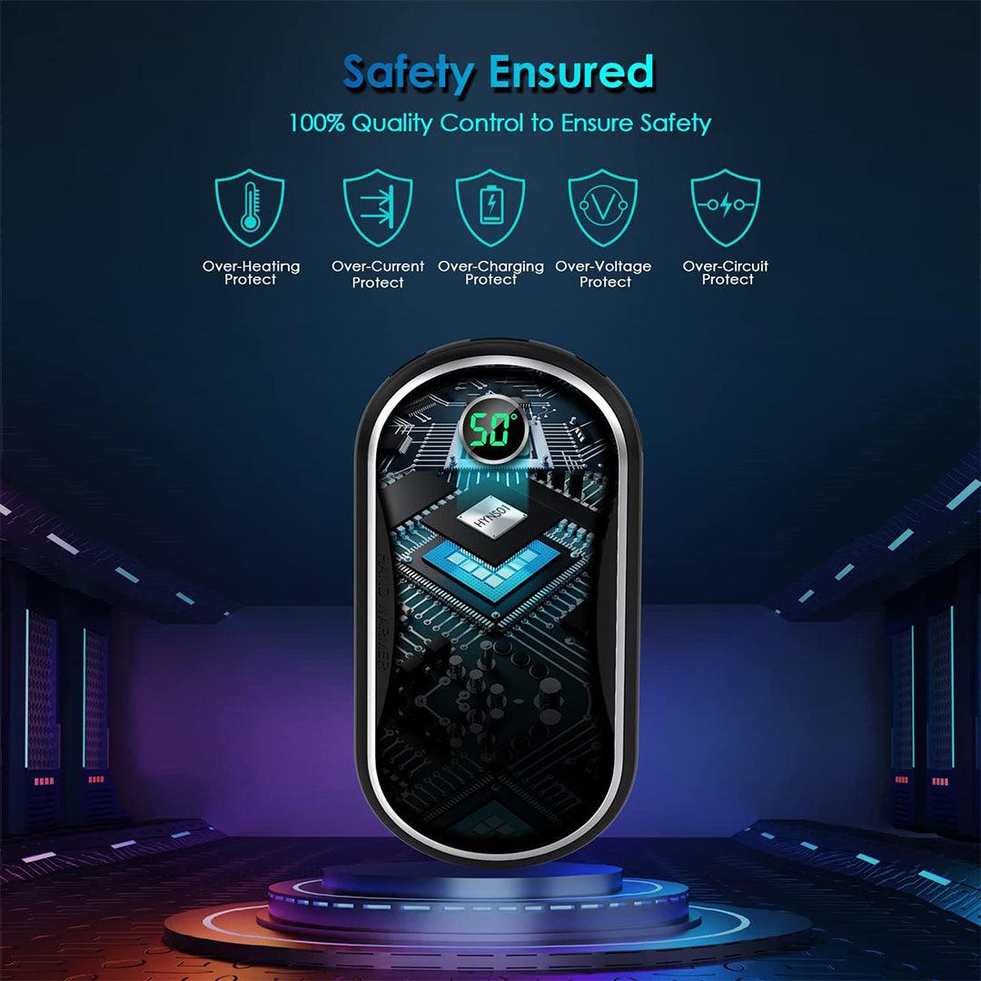 Best Hand Warmers UK - 10000mAh Rechargeable, Electronic Hand Warmer/Powerbank With Digital Apparel & Accessories - Tophatter Daily Deals