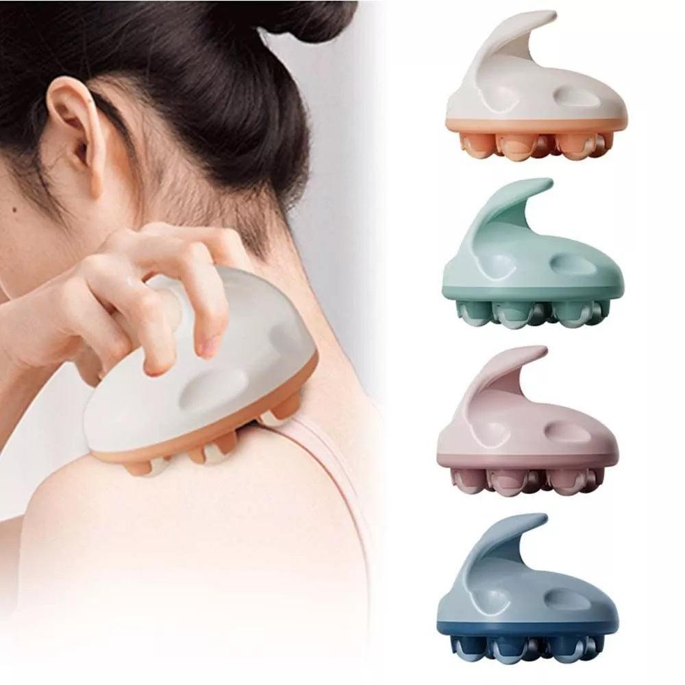 Hand Massage Roller - Muscle Relax 7 Beads Massager Neck Abdomen Roller Ball Meridian Brush Roller Health & Beauty - Tophatter Daily Deals
