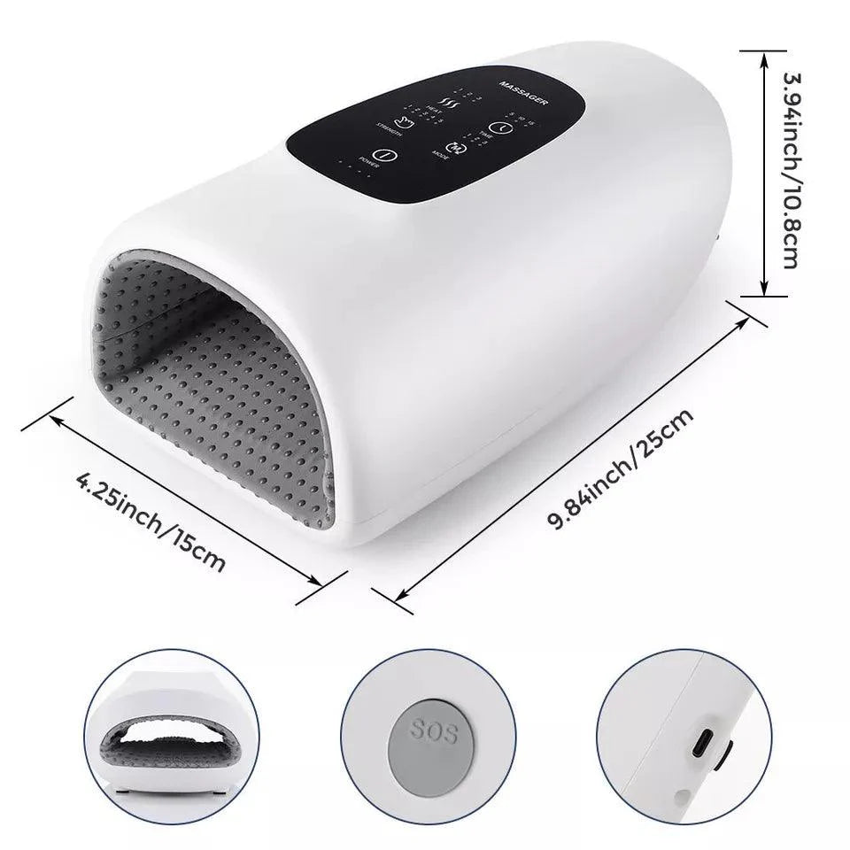 Hand Massager Machines - Electric Hand Massager for Palm Massage Cordless Heat Accupressure Massager Personal Care - Tophatter Daily Deals