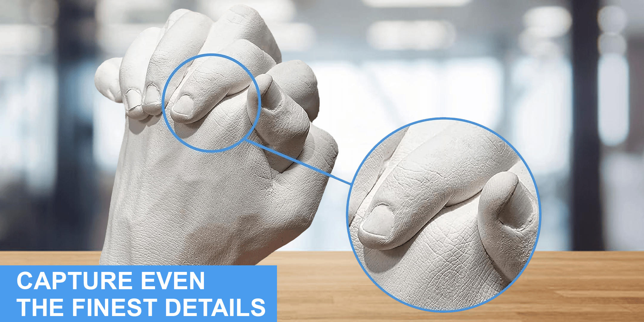 Hand Mould Casting Kit - Hand Moulding kit Couples Holding Hands 3D Keepsake valentines - Tophatter Daily Deals