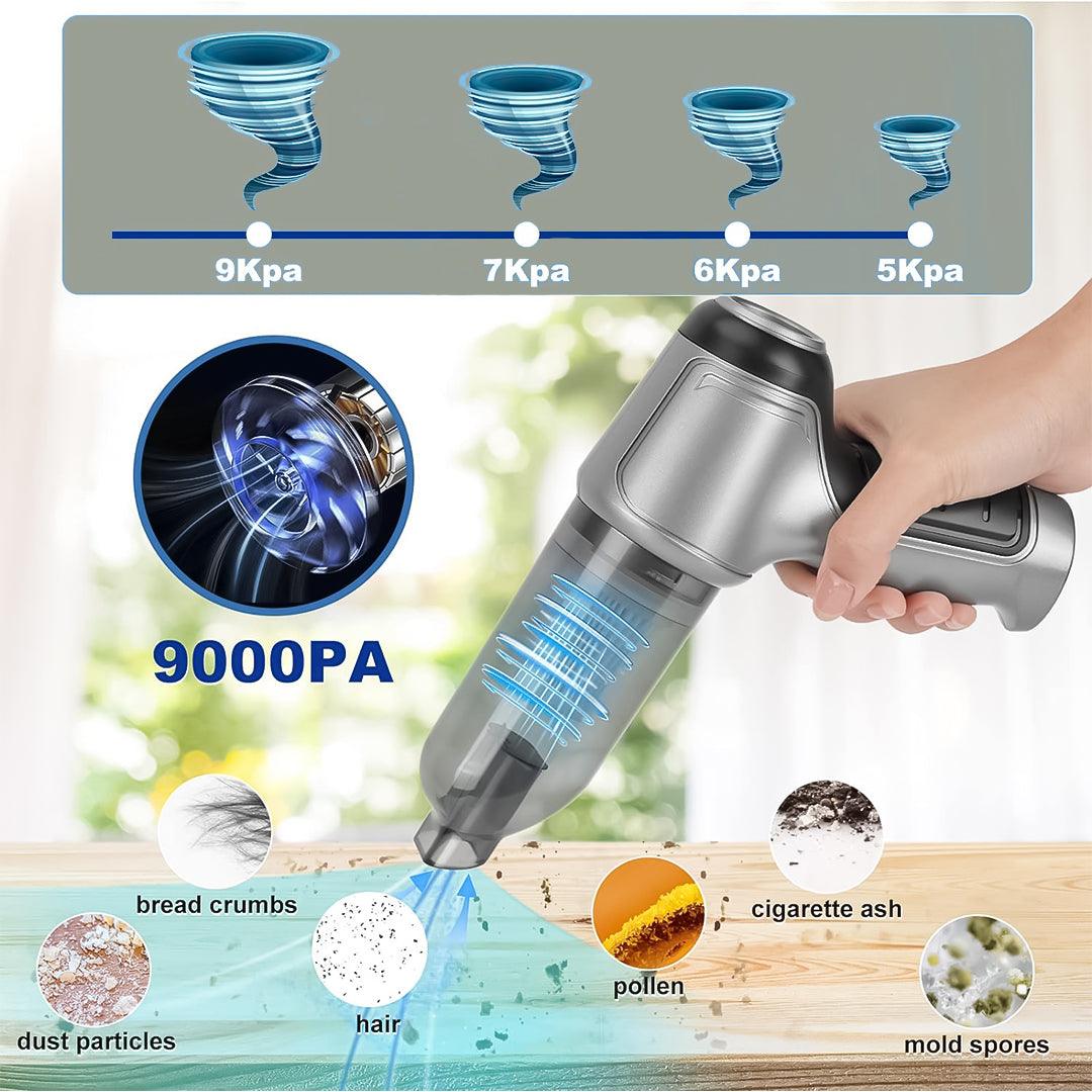 Powerful Hoover for Car - Car Vacuum Cleaner Wet/Dry Cordless Strong Suction Handheld Cleaning UK Apparel & Accessories - Tophatter Daily Deals