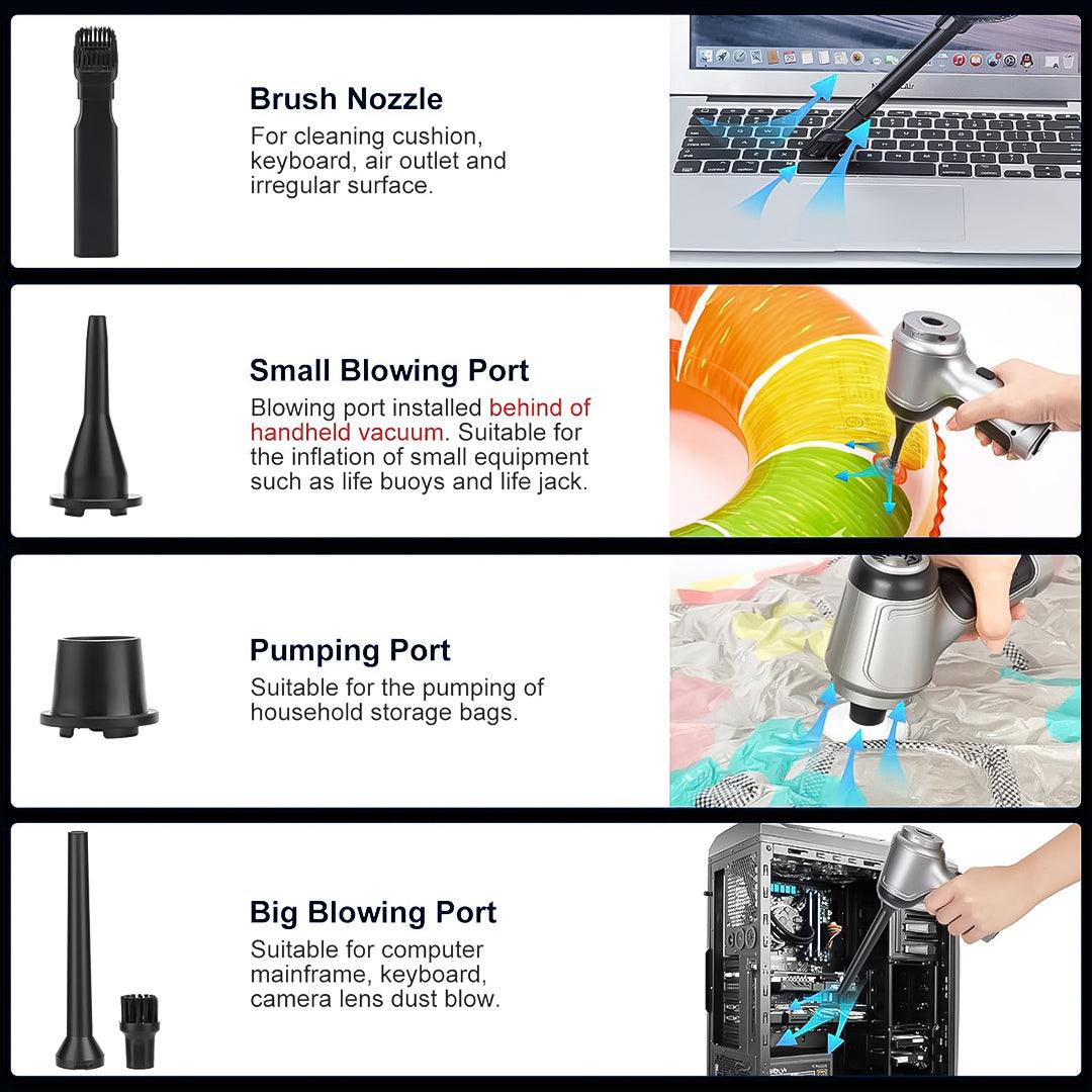 Powerful Hoover for Car - Car Vacuum Cleaner Wet/Dry Cordless Strong Suction Handheld Cleaning UK Apparel & Accessories - Tophatter Daily Deals