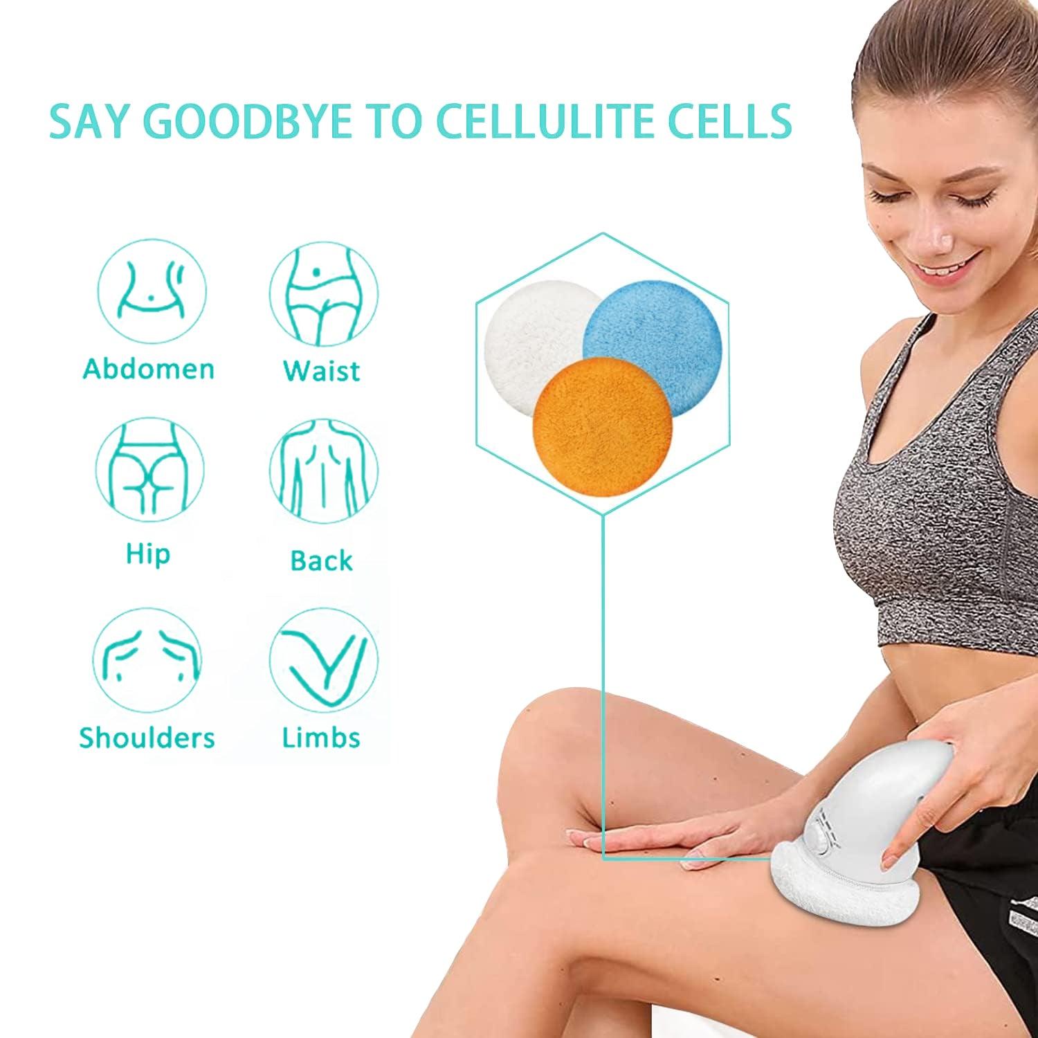 Anti Cellulite Massager - Cellulite Remover With 3 Washable Pads Handheld Anti-cellulite Massager UK Health & Beauty - Tophatter Daily Deals