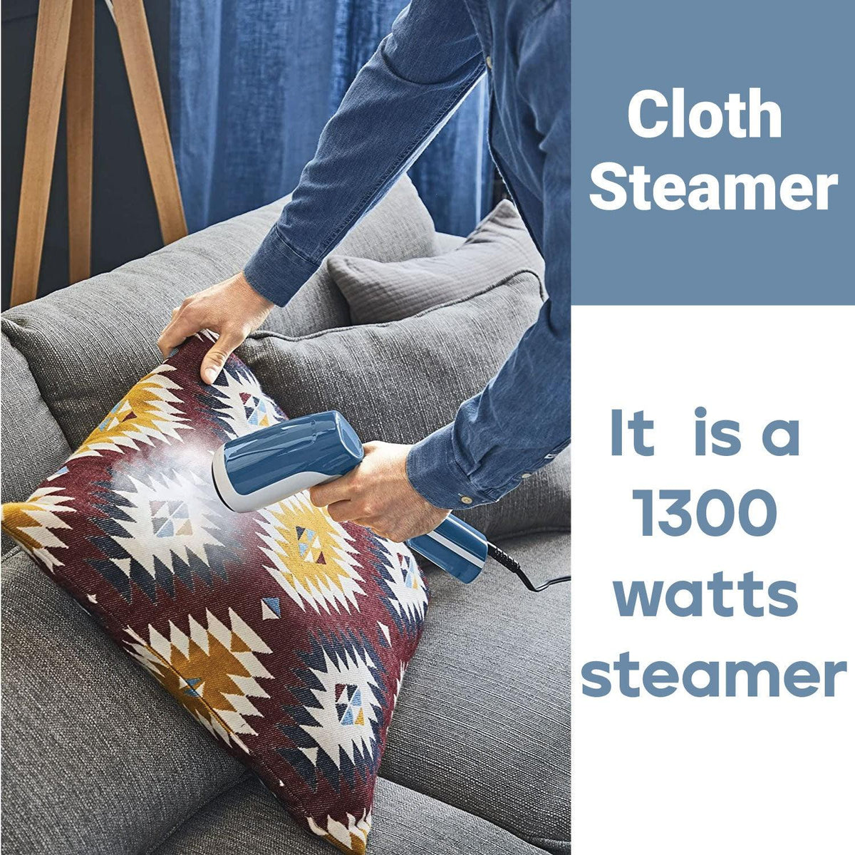 Portable Steamer for Clothes - Steam First Handheld Garment Steamer 1300W Apparel & Accessories - Tophatter Daily Deals