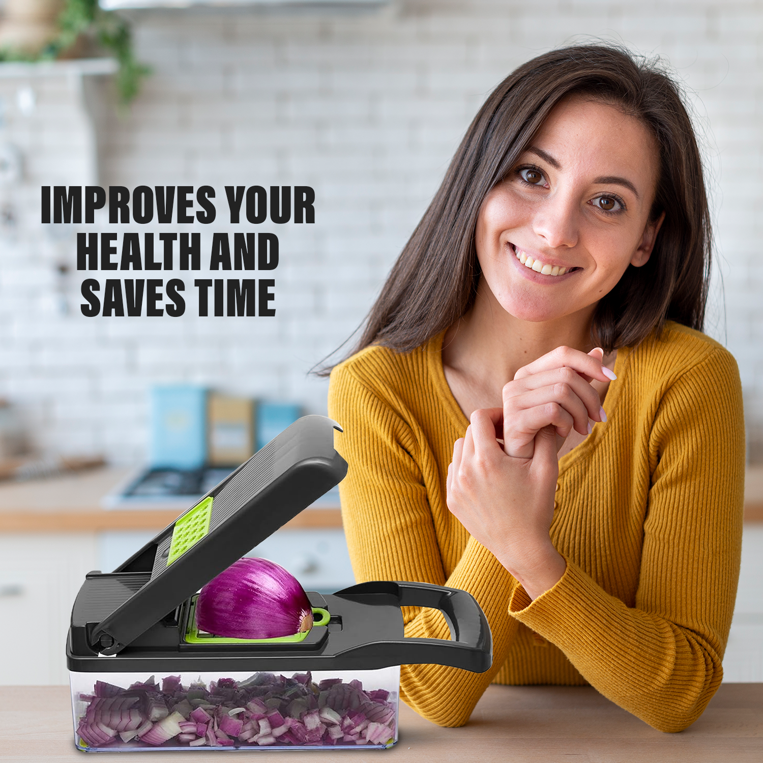 Vegetable Food Chopper – 16 in 1 Vegetable Chopper Fruit Salad Mandolin Slicer Food Dicer Cutter Peeler Chopper Tool - Tophatter Daily Deals