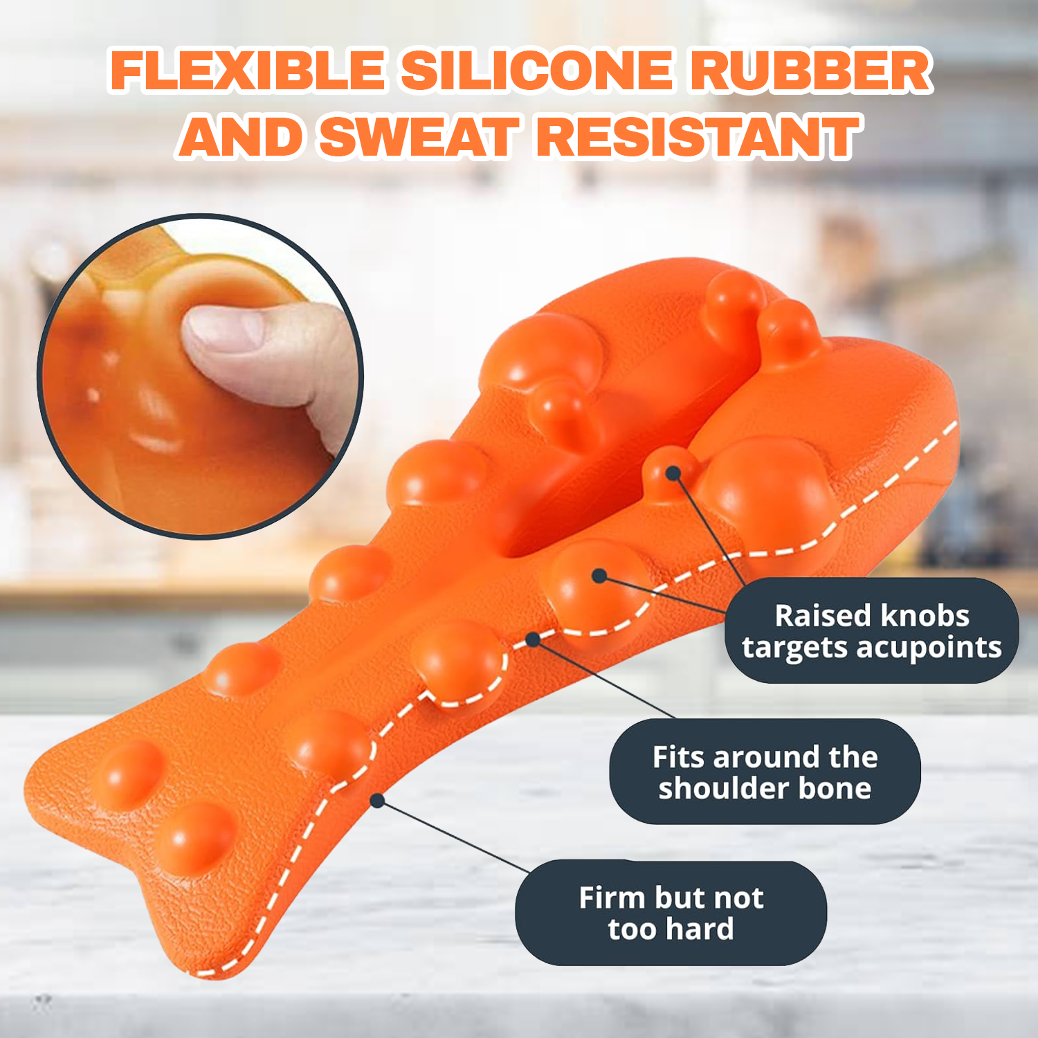 Trigger Point Massage Tool – Relieves Muscle Tension & Reduces Fatigue for Back & Neck Health Care - Tophatter Daily Deals