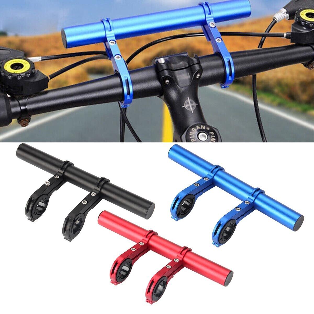 Bike Handlebar Extender - 2PCS Clamp Brackets and 1PC Hex Wrench, Aluminum Universal Bicycle Handlebar Extension for Bicycle Light, Speedometer Cycling - Tophatter Daily Deals