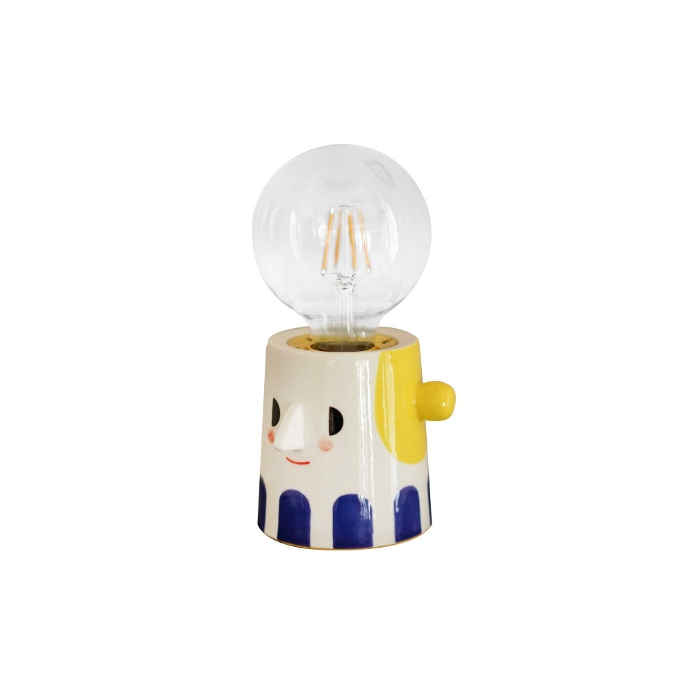 Handmade Ceramic Bedside Lamp Bedside Lamp - Tophatter Daily Deals