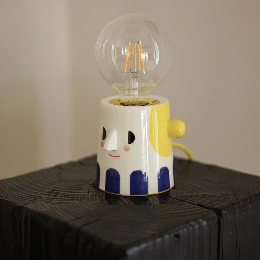 Handmade Ceramic Bedside Lamp 220V US Bedside Lamp - Tophatter Daily Deals