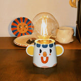 Handmade Clown Ceramic Table Lamp Table Lamp - Tophatter Daily Deals