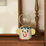 Handmade Clown Ceramic Table Lamp Table Lamp - Tophatter Daily Deals