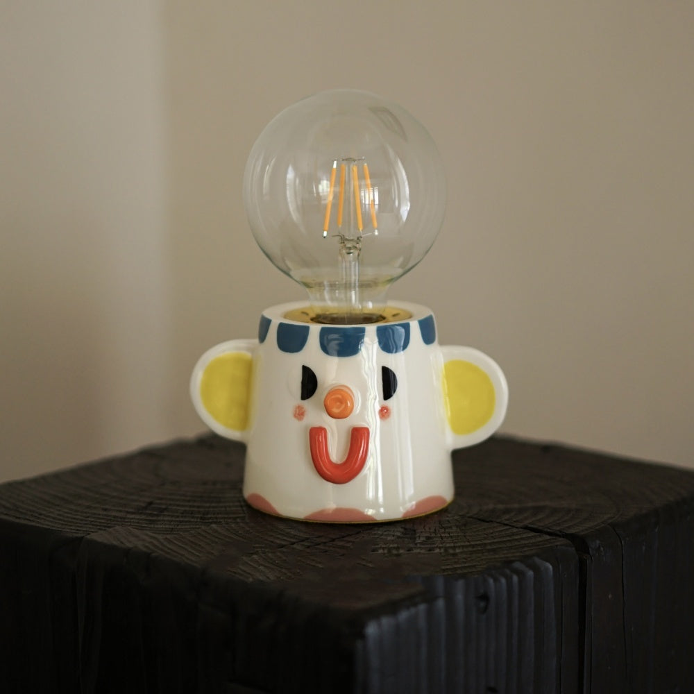 Handmade Clown Ceramic Table Lamp 220V US Table Lamp - Tophatter Daily Deals