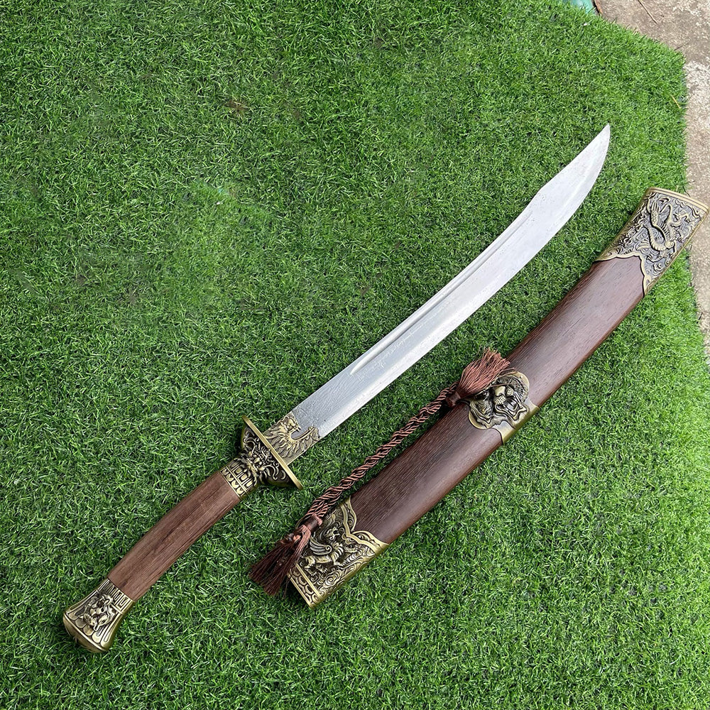 Handmade Tiger High Manganese Steel Chinese Sword Rosewood - Tophatter Daily Deals