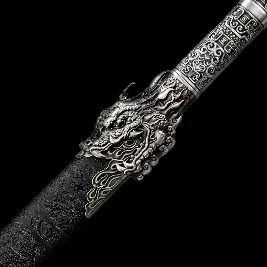 Handmade Ao Long Chinese Sword With High Manganese Steel - Tophatter Daily Deals