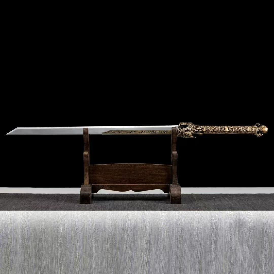 Handmade Ao Long Chinese Sword With High Manganese Steel - Tophatter Daily Deals