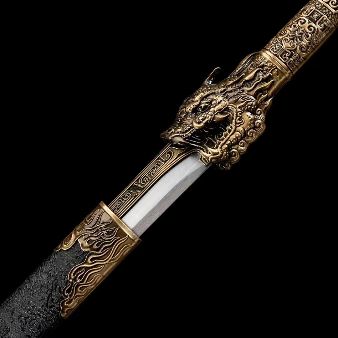 Handmade Ao Long Chinese Sword With High Manganese Steel - Tophatter Daily Deals