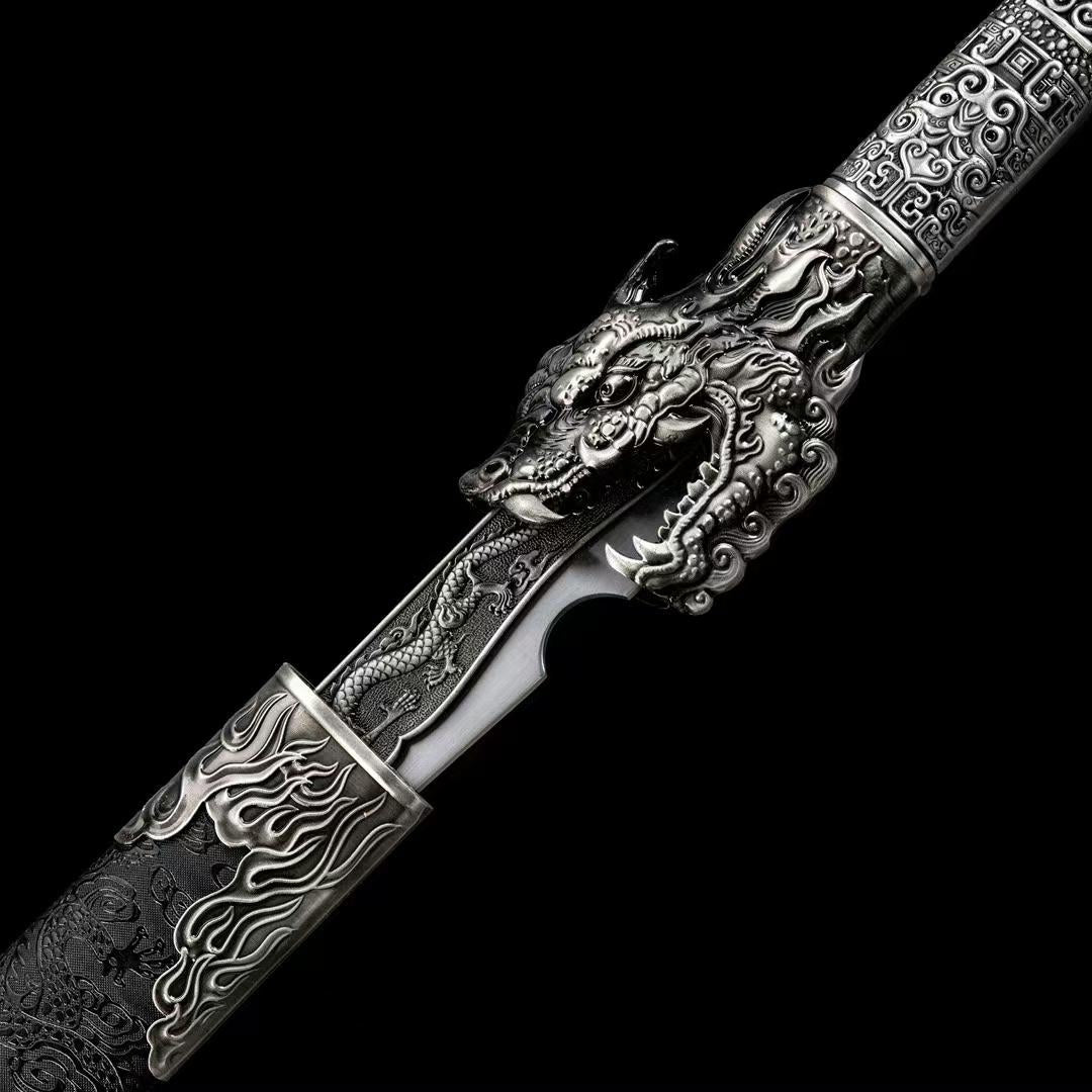 Handmade Ao Long Chinese Sword With High Manganese Steel - Tophatter Daily Deals