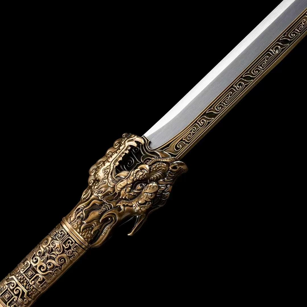 Handmade Ao Long Chinese Sword With High Manganese Steel - Tophatter Daily Deals