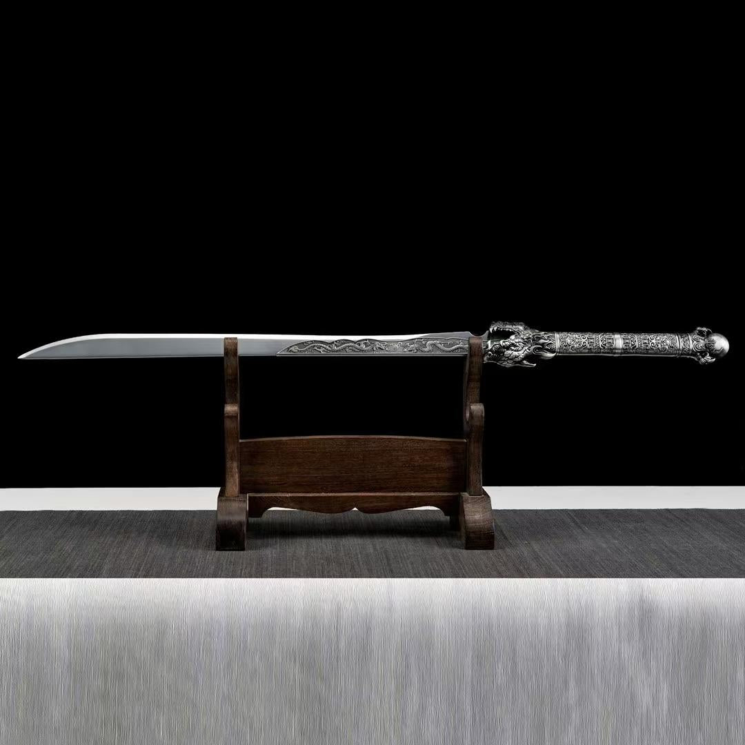 Handmade Ao Long Chinese Sword With High Manganese Steel - Tophatter Daily Deals