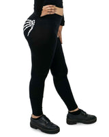 Women's Halloween Leggings - Ladies Skeleton Hands Printed Legging Bottoms Pants Festive & Franchise - Tophatter Daily Deals