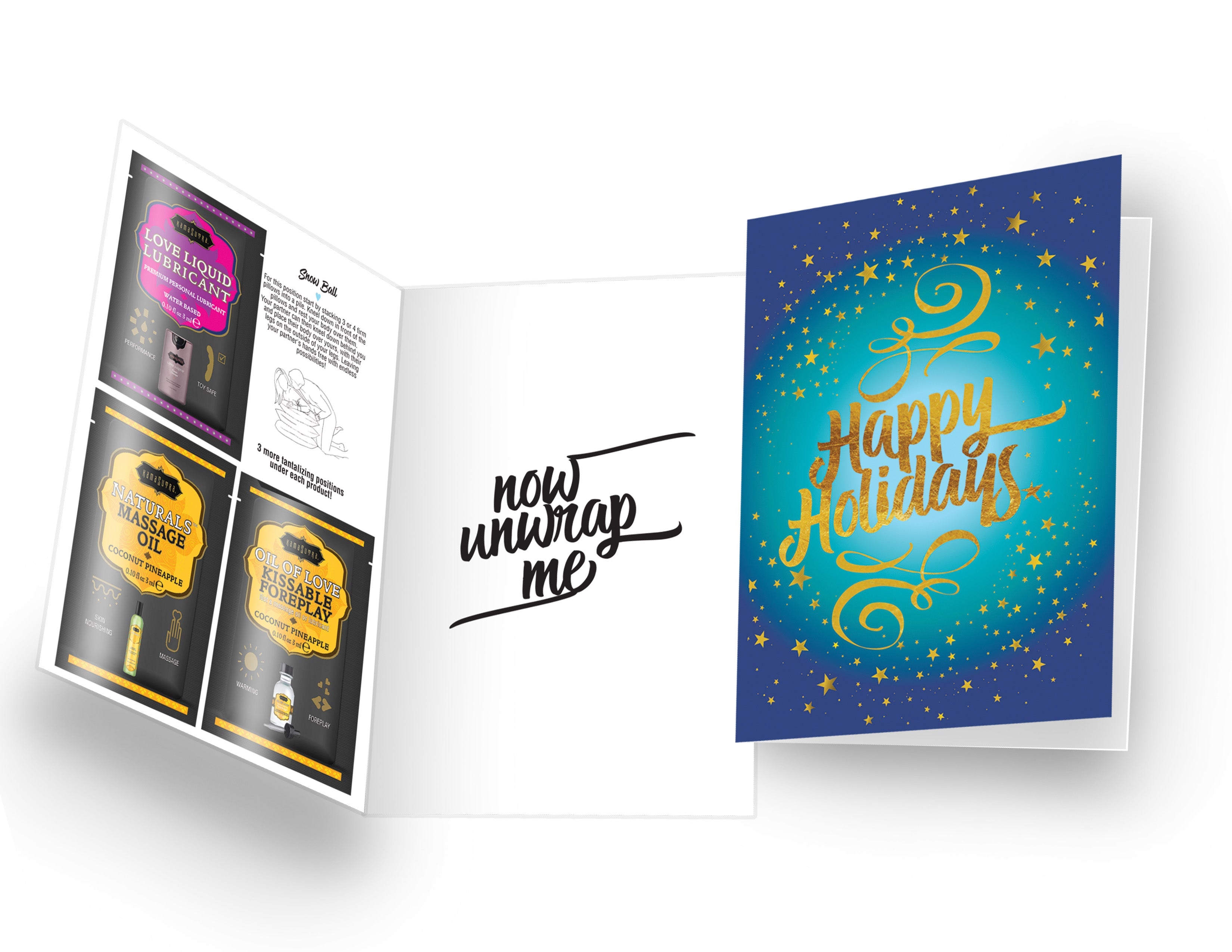 Happy Holidays...Now Unwrap Me! Greeting Card - Tophatter Daily Deals