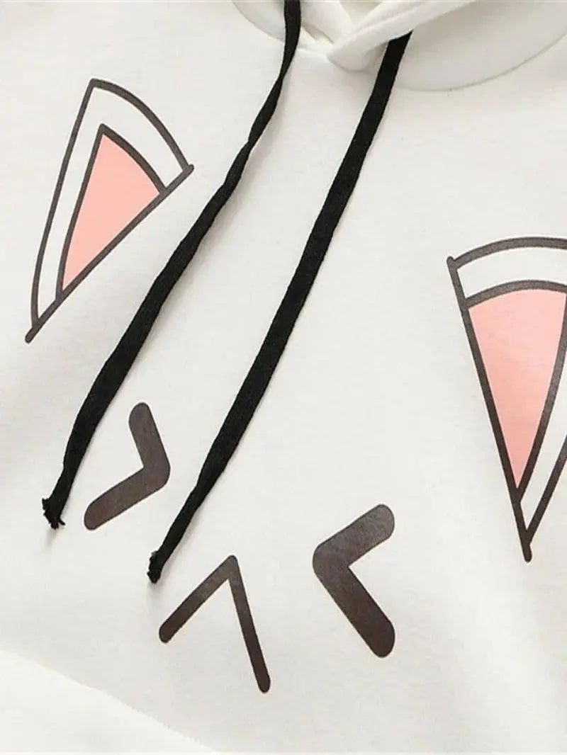 Harajuku Kawaii Hoodies Anime Cotton Fleece Sweatshirt Hooded - Tophatter Daily Deals