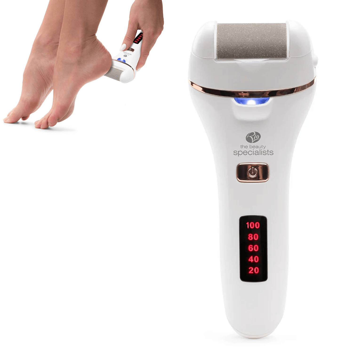 Hard Skin Remover for Feet - Smooth 60 Second Pedi Foot File Electric Rechargeable Hard Skin Remover Health & Beauty - Tophatter Daily Deals