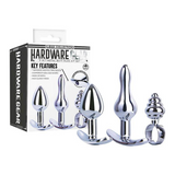 Hardware Gear Metal Butt Plug Kit 3 Pack Mini Silver Metal Butt Plugs > Anal Range > Butt Plug Kits - Tophatter Daily Deals