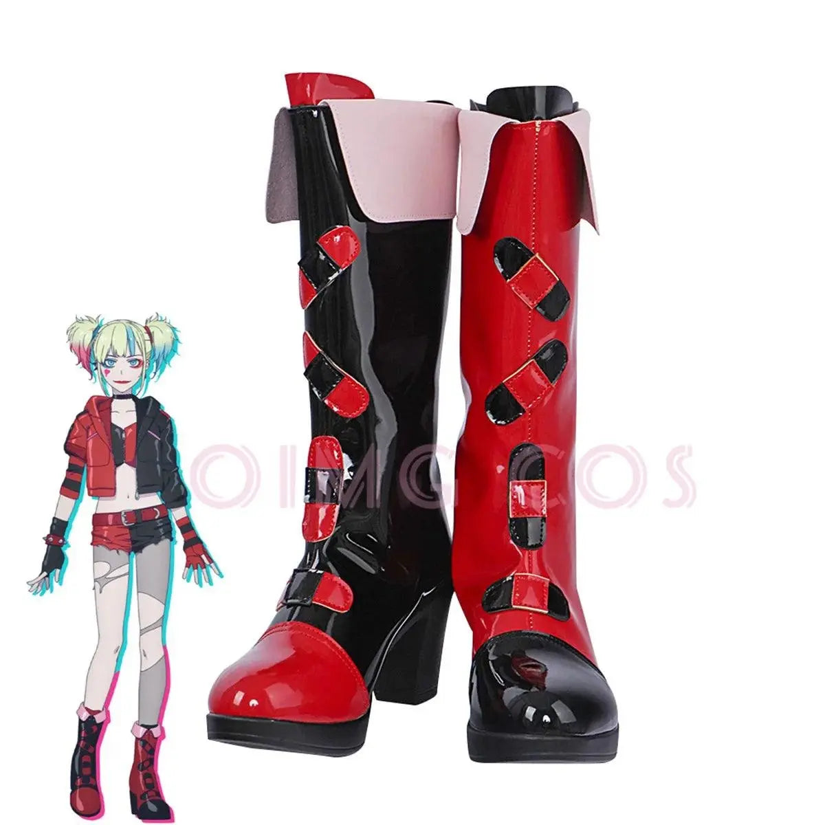 Harley Quinn Cosplay Shoes Anime Chinese Style Halloween for men Game Role playing props - Tophatter Daily Deals