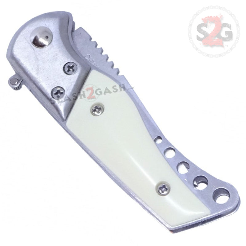 Harley Davidson Automatic Knife Small w/ Safety Lock - Ivory Knife-Auto - Tophatter Daily Deals