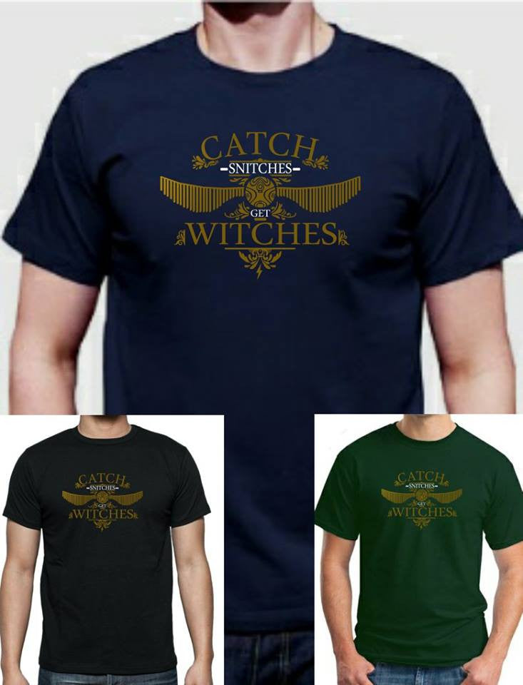 Harry Potter - Catch Snitches, Get Witches T-Shirt - Tophatter Daily Deals