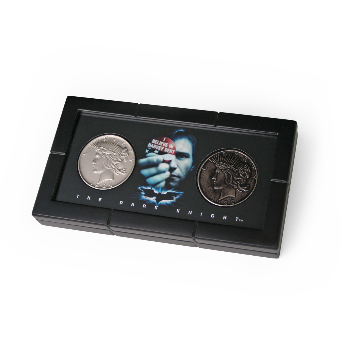 The Dark Knight - Harvey Dent & Two Face Official Coins Display Collectible - Tophatter Daily Deals