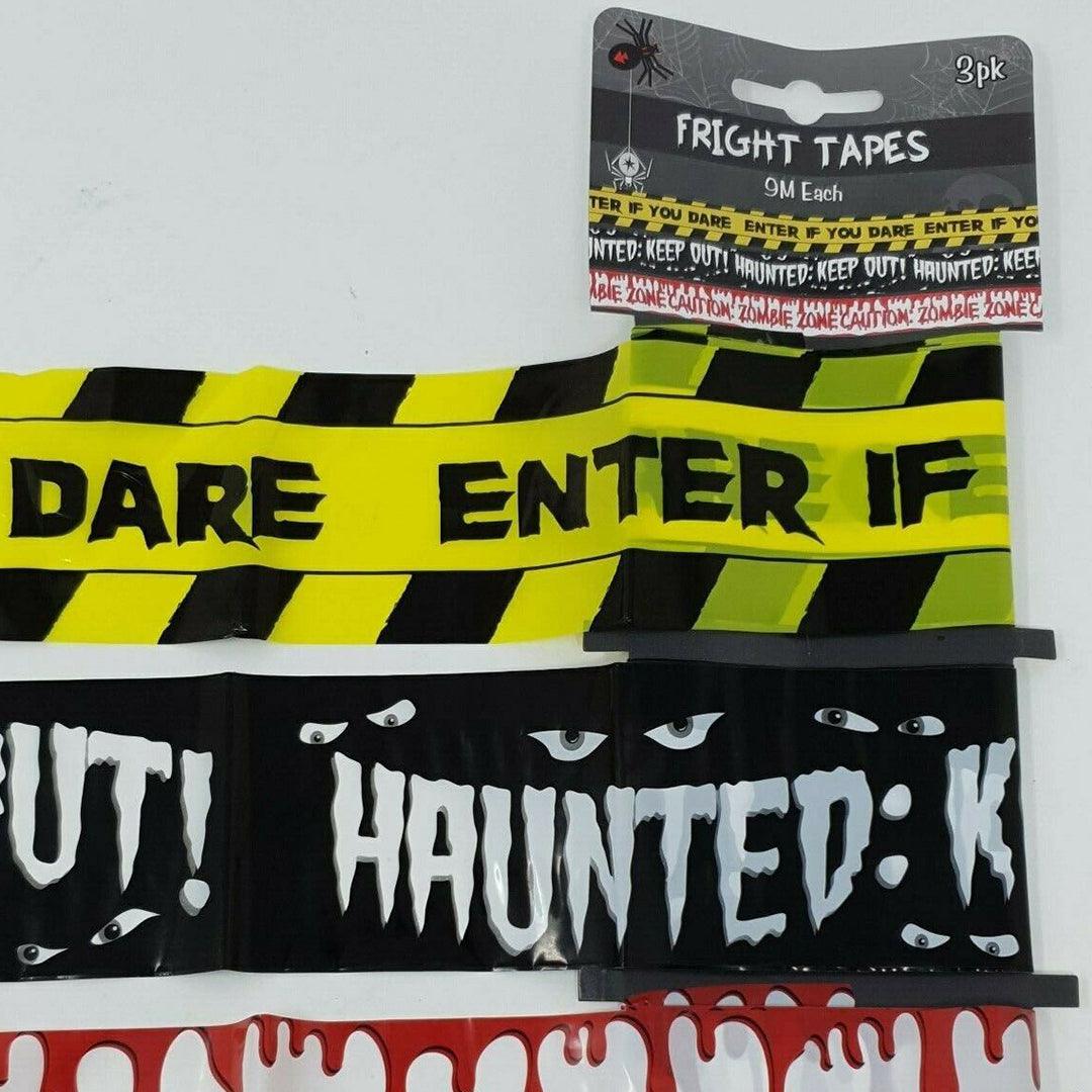Halloween Caution Tape - 9m Halloween Warning Tape Banner Haunted House Party Decoration Horror Caution Festive & Franchise - Tophatter Daily Deals