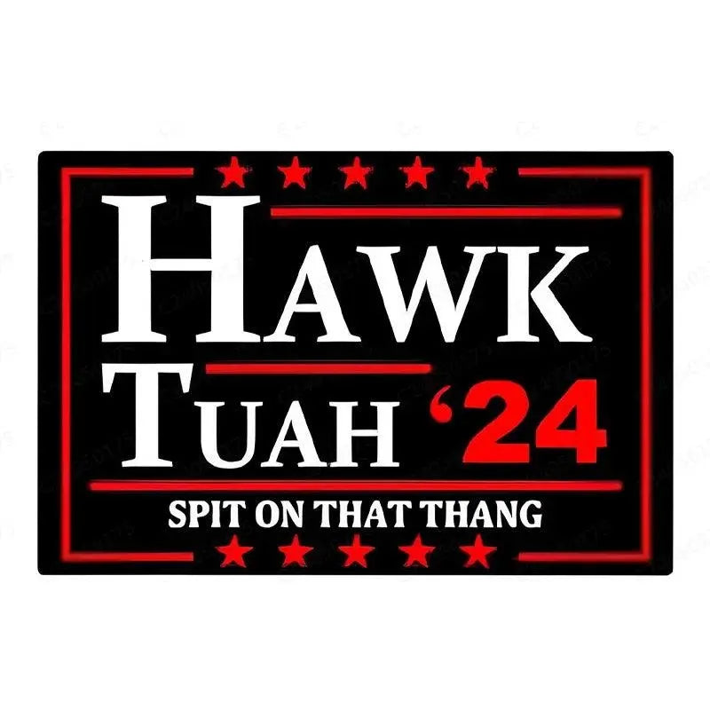 Hawk Tuah Spit On That Thang Funny Door Knob Hanger Emoji Stickers Prank Gifts typeB-3 - Tophatter Daily Deals