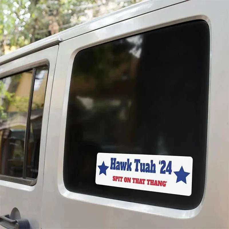 Hawk Tuah Spit On That Thang Funny Door Knob Hanger Emoji Stickers Prank Gifts - Tophatter Daily Deals