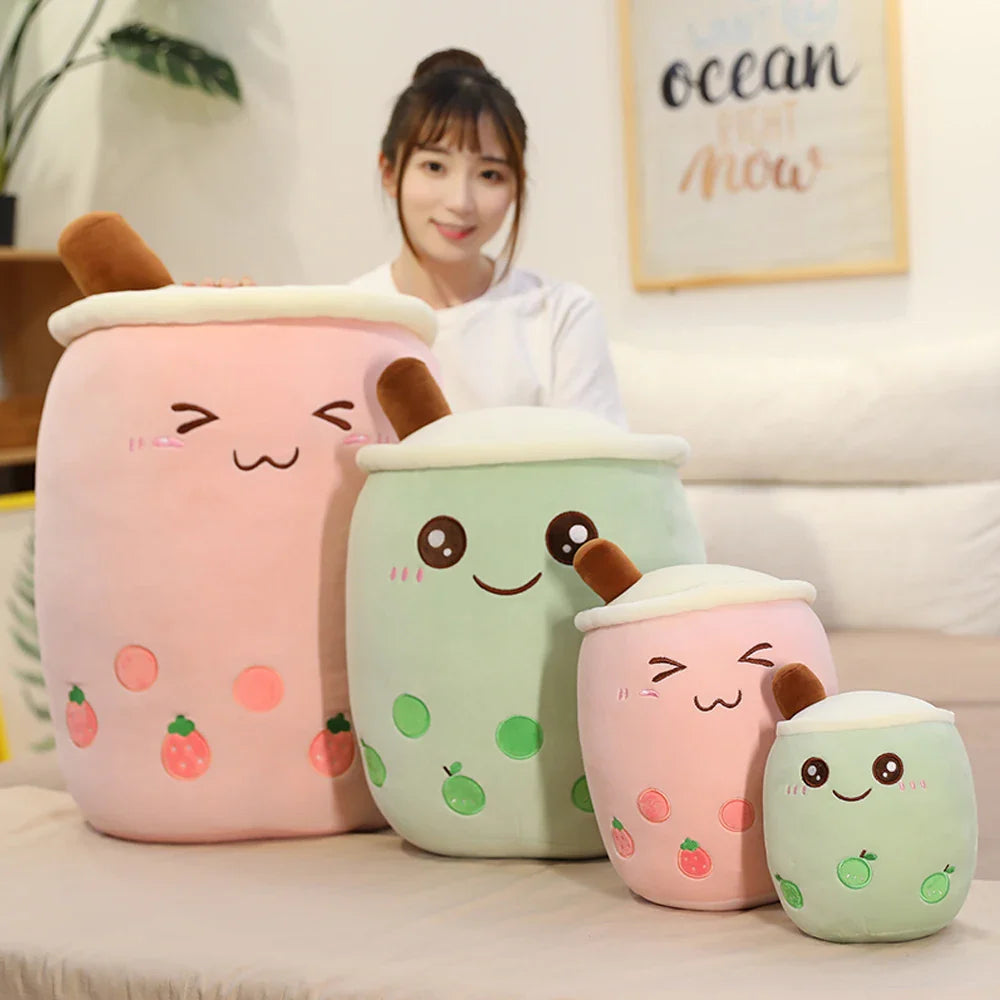 Bubble Tea Boba Milk Tea Drink Plushie Food - Tophatter Daily Deals