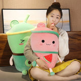 Avocado Watermelon Strawberry Orange Boba Bubble Fruit Milk Tea Plush Toy Food - Tophatter Daily Deals