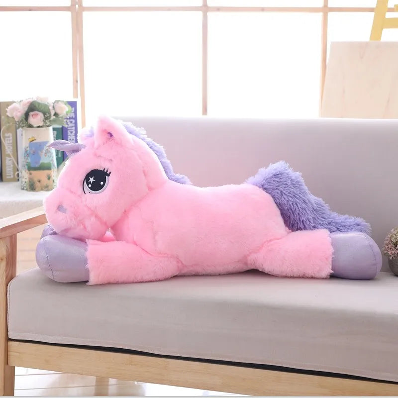 Huge Mystical Unicorn Plush Toy - 110cm Mythical - Tophatter Daily Deals