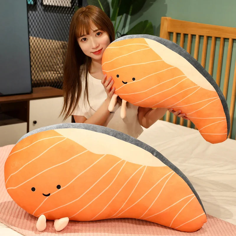 Salmon Nigiri Plush Sushi Food - Tophatter Daily Deals