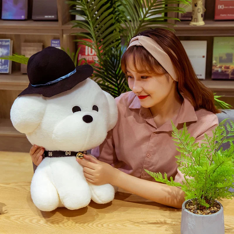 Teddy Dog Bichon Frise Puppy Plush White Stuffed Soft Animal Toy Animals - Tophatter Daily Deals