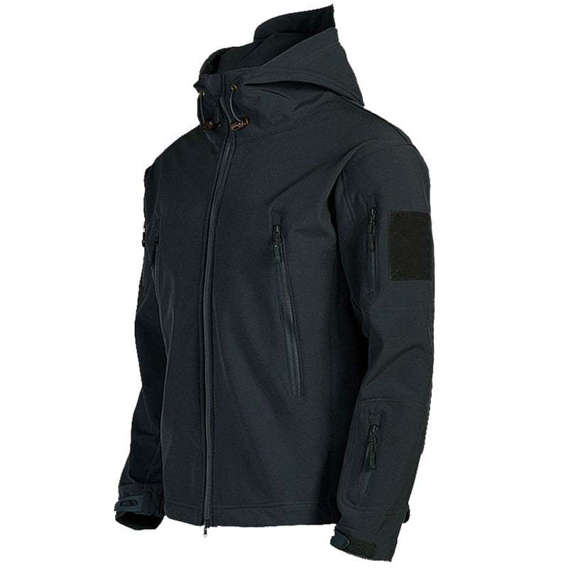 Waterproof Men's Outdoor Jacket - Military Cut, Poly Blend - Tophatter Daily Deals