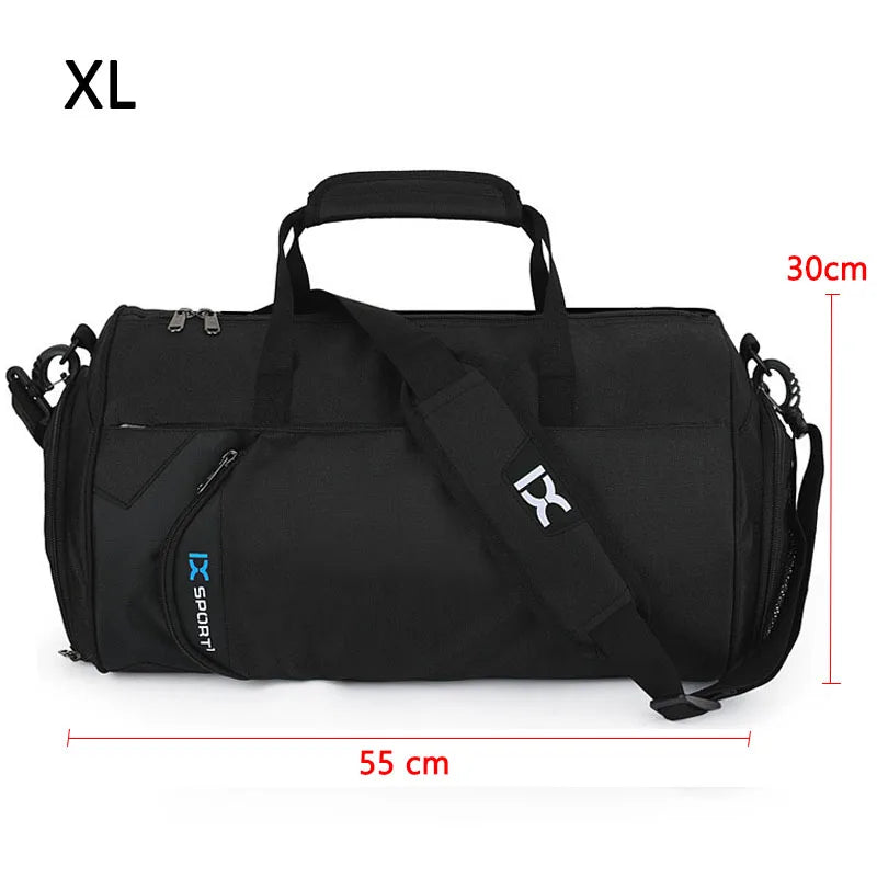 Outdoor Training Bag Wet Dry Separation Black Duffel Bags - Tophatter Daily Deals